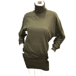 Young Fabulous & Broke Size XS Asymmetrical Turtleneck Sweatshirt Mini Dress